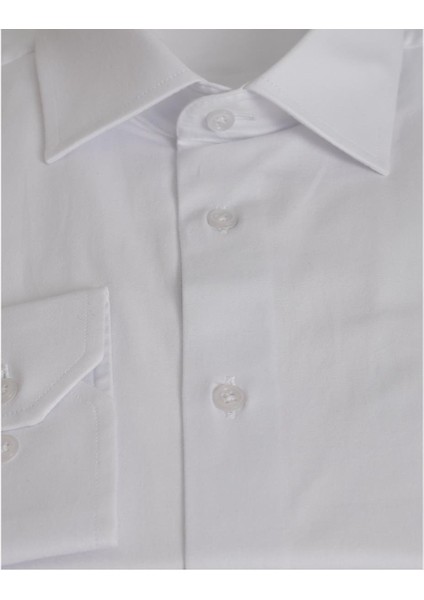 Beyaz Slim Fit Uzun Kol Gömlek modelleri