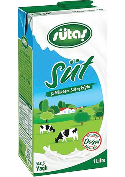 Süt Yağlı (1 L) X6 Adet