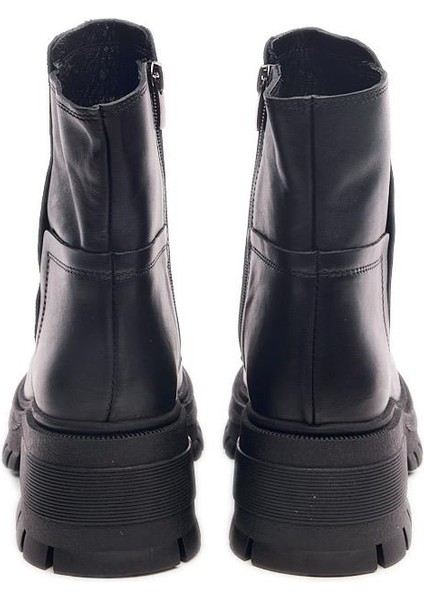 Deri Fermuarlı Kadın Bot fırsatları