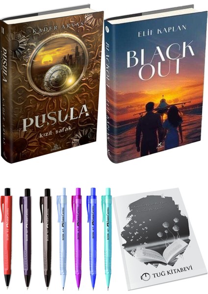Blackout Ciltli ve Pusula 2 Kızıl Şafak Ciltli Kader Arvas 2'li Set + Hediyeli