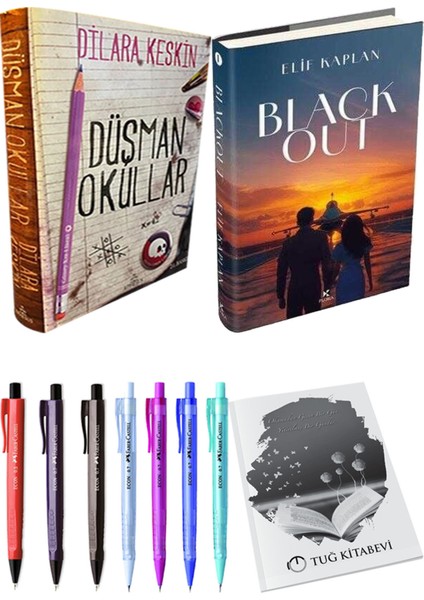 Blackout Ciltli ve Ephesus Düşman Okullar 1 Ciltli Dilara Keskin 2'li Set + Hediyeli