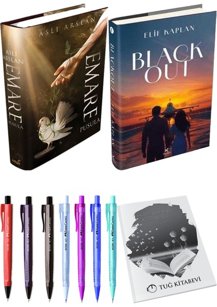 Blackout Ciltli ve Emare Pusula Ciltli Aslı Arslan 2li Set + Hediyeli