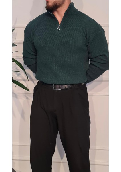 Yarım Fermuarlı Kazak