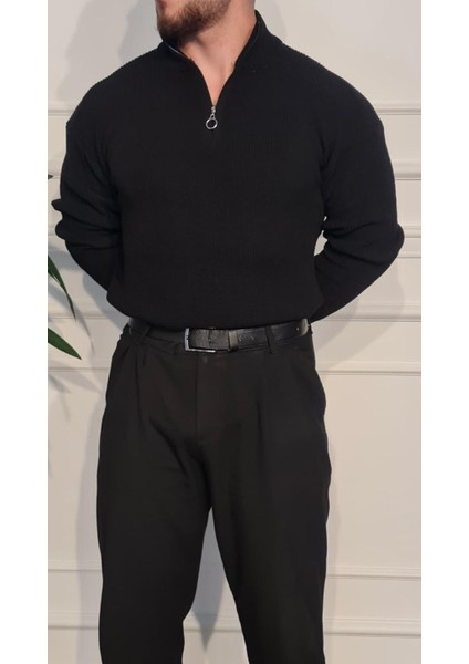 Yarım Fermuarlı Kazak