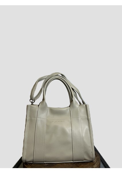 25461 - DERİ YAZI DETAYLI TOTE BAG KADIN KOL VE OMUZ ÇANTASI fiyatları