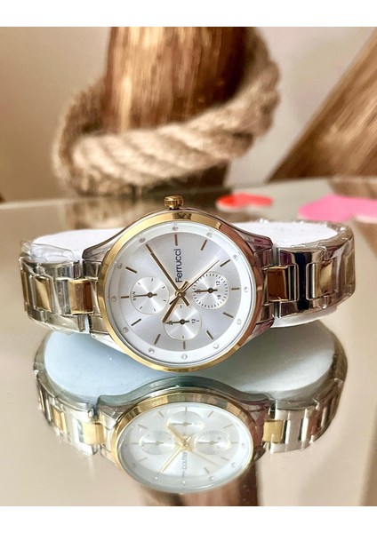 Silver&gold Çelik Kordon Kadın Kol Saat+Nazarlıklı Set fiyatları