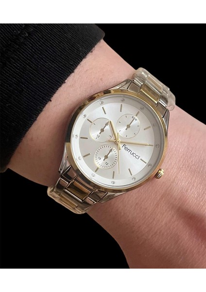 Silver&gold Çelik Kordon Kadın Kol Saat+Nazarlıklı Set modelleri