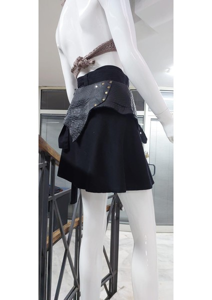 Boho Antik Tokalı Zımbalı Hakiki Deri Kemer (80 Cm-95 Cm) indirimleri