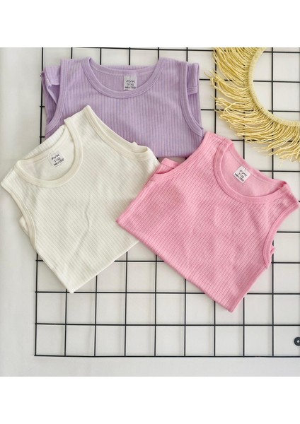 Büyük Boy Çocuk Çıtçıtlı Body 5-6-7-8-9 Yaş Çocuk Body (3 Adet) Renkli Esnek Dokuludur