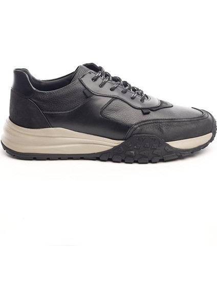 Bağcıklı Deri Erkek Sneaker