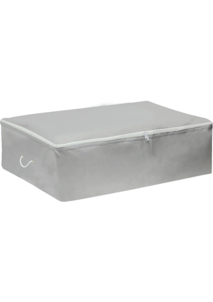 5 Adet Gri Plus Boy Baza Altı Yorgan Ve Kıyafet Hurcu 100x50x50