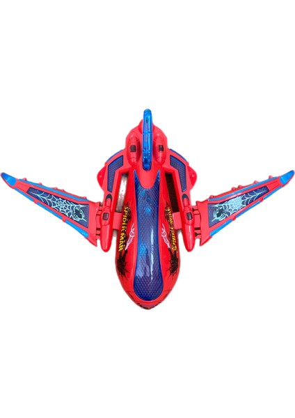 Sesli Işıklı Spidermanlı Çarp Dön Uçak 20 cm modelleri