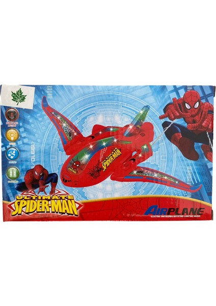 Sesli Işıklı Spidermanlı Çarp Dön Uçak 20 cm fırsatları