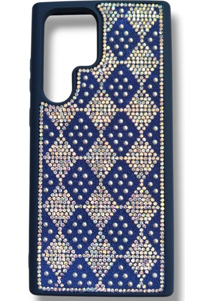 Samsung S23 Ultra Taşlı Tasarım Deluxe Case