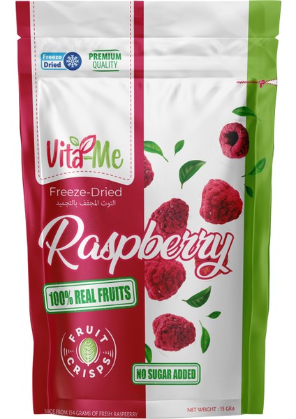 Freeze Dried Raspberry 15 gr Dondurularak Kurutulmuş Çıtır Frambuaz Atıştırmalık