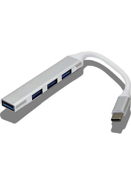 Hızlı ve Çoklu Bağlantı Çözümü Pratik USB To Type-C 4 Port Çoğaltıcı Uyumlu