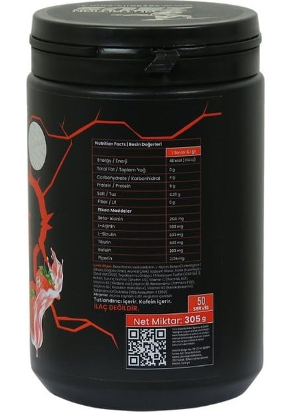 Zeus Nutrition Pre-Workout 305gr