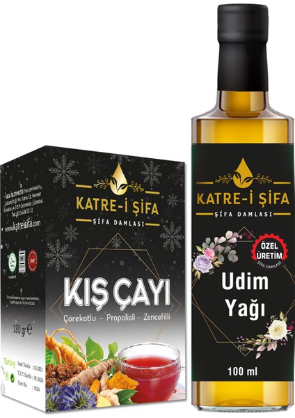 Katre-i Şifa Özel Üretim Udim Yağı ve Kışa Özel Çay