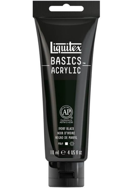 Basics Acrylic 118ML Akrilik Boya Ivory Black 244