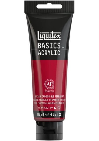 Basics Acrylic 118ML Akrilik Boya Alizarin Crimson Hue P