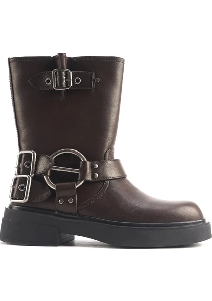 Nine West Cappa 4Pr Kahverengi Kadın Biker Bot