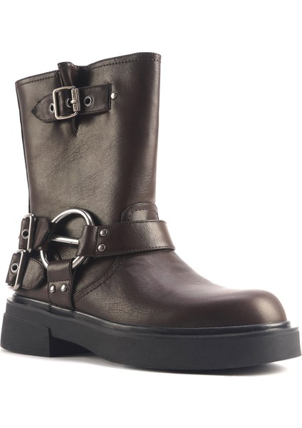 Nine West Cappa 4Pr Kahverengi Kadın Biker Bot