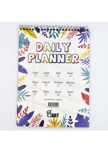 Üstten Spiralli Daily Planner A5 Günlük Planlayıcı - Flow