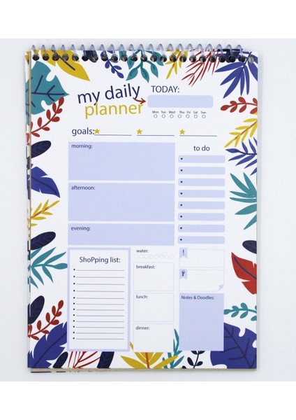 Üstten Spiralli Daily Planner A5 Günlük Planlayıcı - Flow