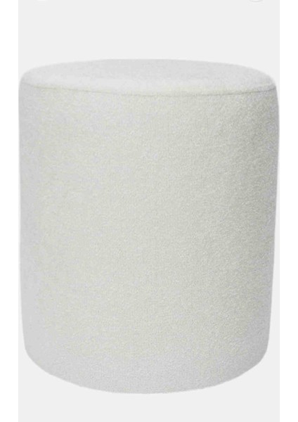 Lines Teddy Kumaş Beyaz Silindir Puf fiyatları