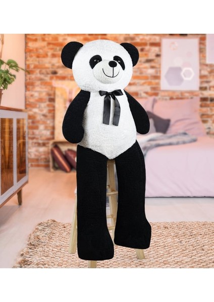 Peluşçu Dayı Papyonlu Panda 140 cm (%100 Yerli)