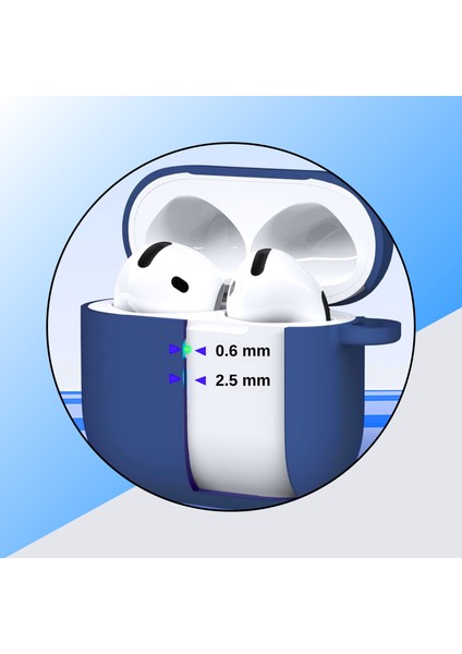 Airpods 4. Nesil Uyumlu Premium Silikon High Quality Kulaklık Kılıfı (2.5 mm Kalınlık)