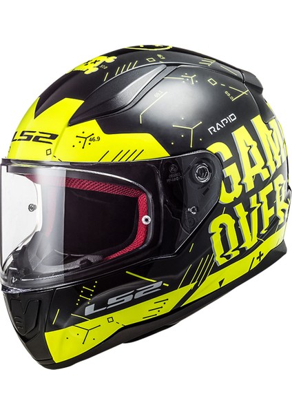 Rapıd Player Neon Sarı-Siyah Kask