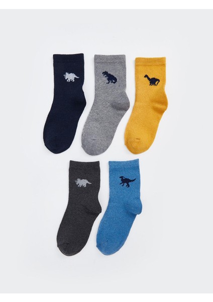 Lcw Kids Desenli Erkek Çocuk Soket Çorap 5'li