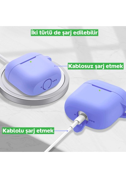 Airpods 4. Nesil Uyumlu Premium Silikon High Quality Kulaklık Kılıfı (2.5 mm Kalınlık)