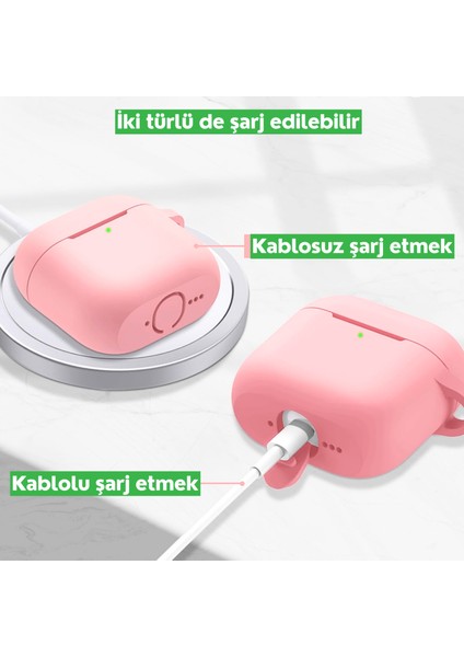 Airpods 4. Nesil Uyumlu Premium Silikon High Quality Kulaklık Kılıfı (2.5 mm Kalınlık)