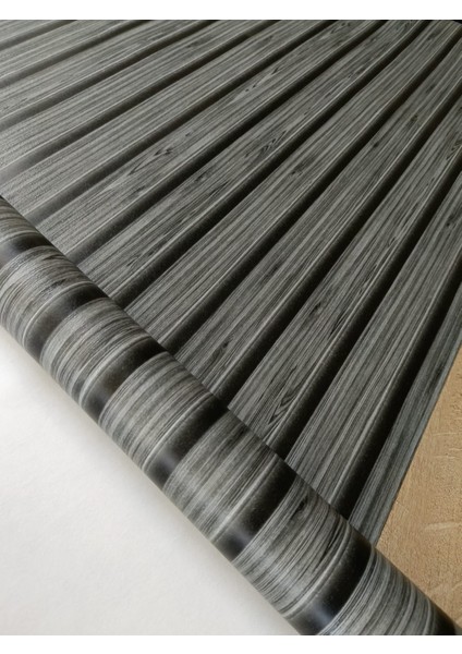 Siyah Gri 3D Duvar Paneli Görünümlü Silinebilir Duvar Kağıdı 16M2 fırsatları