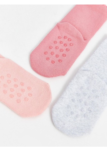 Lcw Baby Baskılı Kız Bebek Soket Çorap 3'lü fırsatları