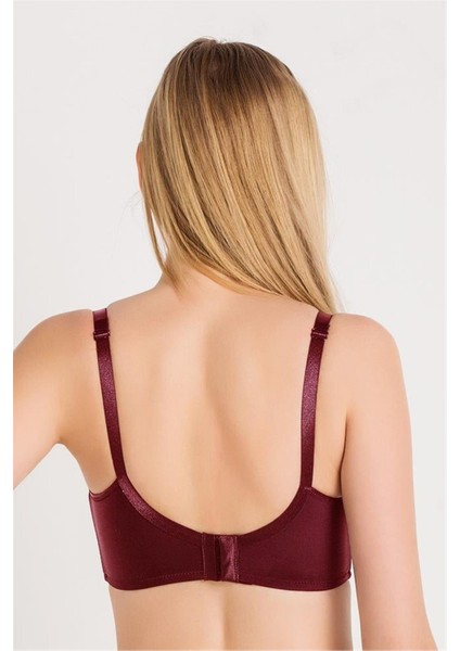 3983 Kadın Tül Detaylı Toparlayıcı Sütyen-Bordo fiyatları