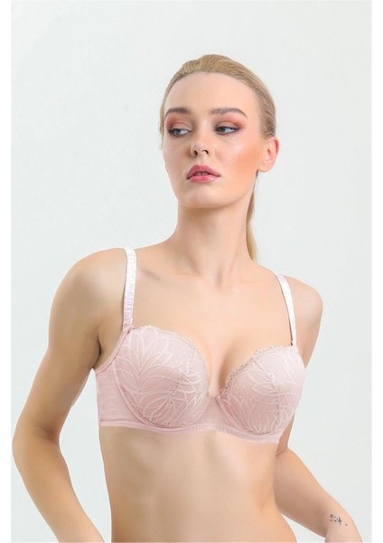 2685 Kadın Destekli Dantelli Sütyen-Pudra fiyatları