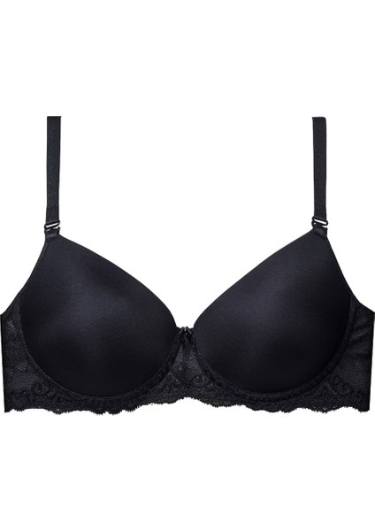2271 Az Dantelli Çok Dolgulu Sütyen - Siyah