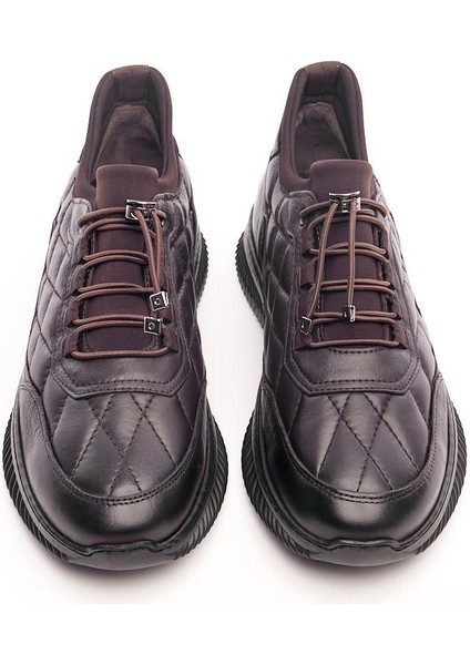 Deri Lastik Bağcıklı Casual Erkek Ayakkabı modelleri