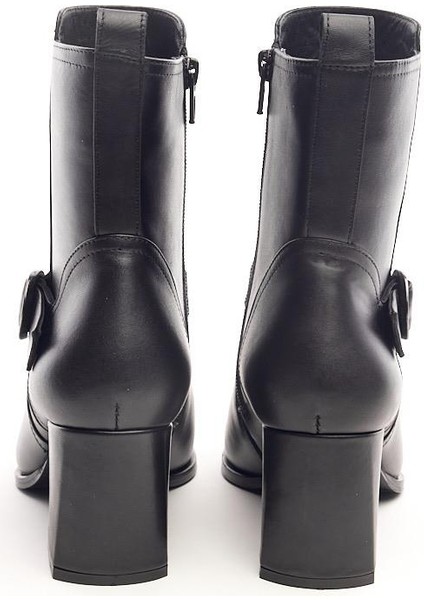 Klasik Deri Tokalı Topuklu Kadın Bot fırsatları