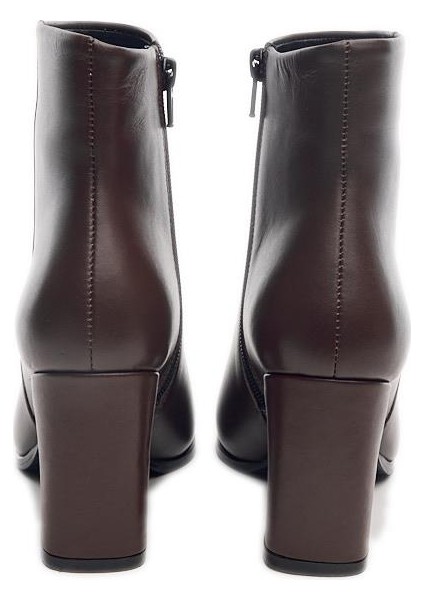 Klasik Deri Fermuarlı Topuklu Kadın Bot fırsatları