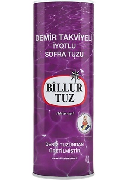 Tuz Demir Mineralli Tuz Iyotlu (500 gr) x6 Adet