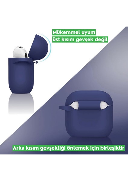 Airpods 4. Nesil Uyumlu Premium Silikon High Quality Kulaklık Kılıfı (2.5 mm Kalınlık)