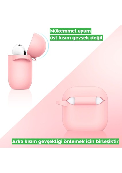 Airpods 4. Nesil Uyumlu Premium Silikon High Quality Kulaklık Kılıfı (2.5 mm Kalınlık)