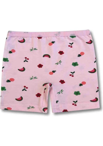 %95 Pamuklu Kız Çocuk Boxer Külot Iç Çamaşır 4lü Set