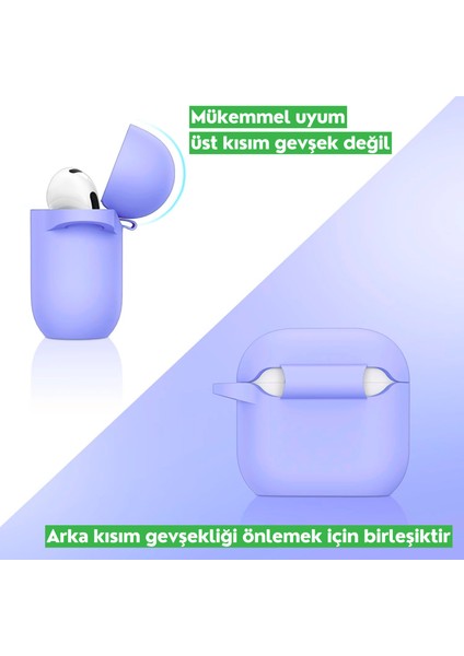 Airpods 4. Nesil Uyumlu Premium Silikon High Quality Kulaklık Kılıfı (2.5 mm Kalınlık)