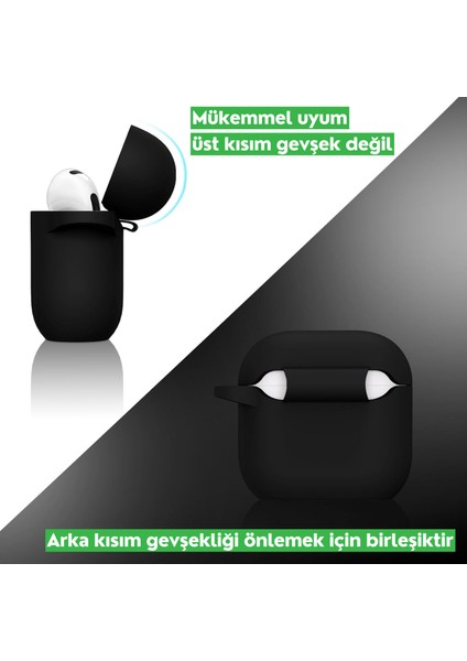 Airpods 4. Nesil Uyumlu Premium Silikon High Quality Kulaklık Kılıfı (2.5 mm Kalınlık)