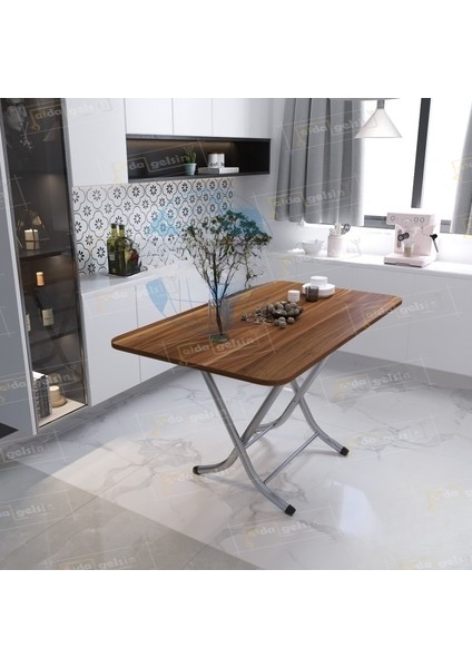 Ahşap Desenli Katlanabilir Masa